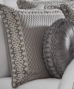 Five Queens Court Houston Charcoal Comforter Set With Shams -J. Queen New York shop unnamed file 1093