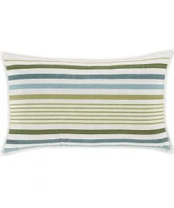 Five Queens Court Rebecca Surf Quilted Boudoir Decorative Throw Pillow