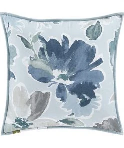 Five Queens Court Michelle Blue 18" Square Quilted Decorative Throw Pillow -J. Queen New York shop unnamed file 1129