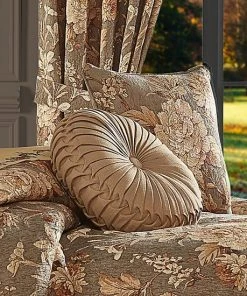 Five Queens Court Carmella Tufted Round Decorative Throw Pillow -J. Queen New York shop unnamed file 1138