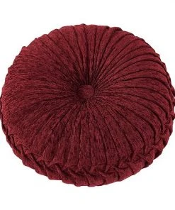 Five Queens Court Tamera Tufted Round Decorative Throw Pillow