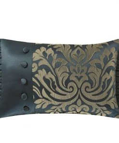 Five Queens Court Carla Azure Boudoir Decorative Throw Pillow