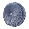 Five Queens Court Alexa Powder Blue Tufted Round Decorative Throw Pillow -J. Queen New York shop unnamed file 1316