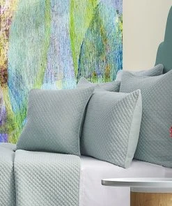 Five Queens Court Evan Sea Foam 18" Square Decorative Throw Pillow -J. Queen New York shop unnamed file 1325