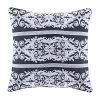 Five Queens Court Shelburne Indigo 18" Square Decorative Throw Pillow