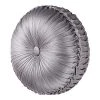 Five Queens Court Lafayette Silver Tufted Round Decorative Throw Pillow -J. Queen New York shop unnamed file 1381