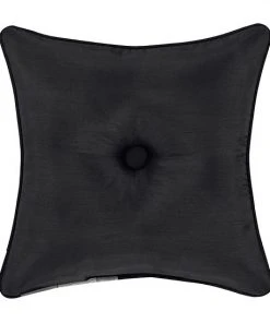 Five Queens Court Silverstone Silver 18" Square Decorative Throw Pillow -J. Queen New York shop unnamed file 1390