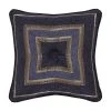Five Queens Court Woodstock Indigo 18" Square Decorative Throw Pillow
