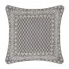 Five Queens Court Houston Charcoal 18" Square Decorative Throw Pillow -J. Queen New York shop unnamed file 1408