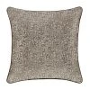 Five Queens Court Calgary Taupe 20" Square Decorative Throw Pillow