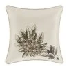 Five Queens Court Pamela Ivory Throw Pillow