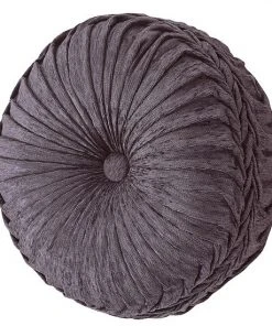 Five Queens Court Dominique Tufted Round Throw Pillow