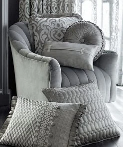 Five Queens Court Lafayette Tufted Round Throw Pillow -J. Queen New York shop unnamed file 1592