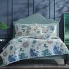 Five Queens Court Michelle Comforter Set With Shams Green