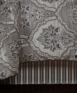 Five Queens Court Silverstone Silver Comforter Set With Shams -J. Queen New York shop unnamed file 1619