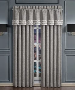 Five Queens Court Genesis Charcoal 2-pack Window Curtains -J. Queen New York shop unnamed file 1672