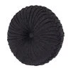 Five Queens Court Jeremy Black Tufted Round Decorative Throw Pillow -J. Queen New York shop unnamed file 215