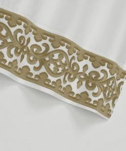 Five Queens Court Makayla Sheet Set Or Pillowcase Set Gold -J. Queen New York shop unnamed file 246