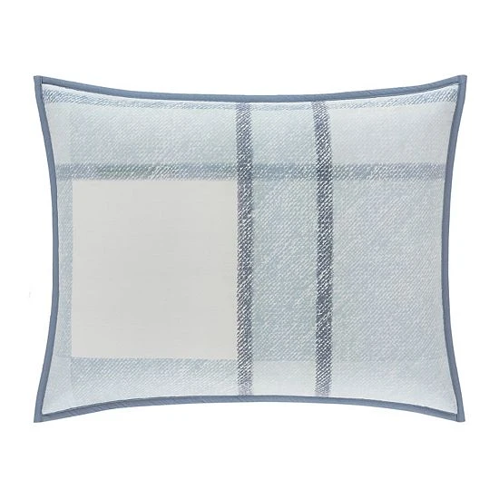 Five Queens Court Langdon Blue Sham 3 Five Queens Court Langdon Blue Sham