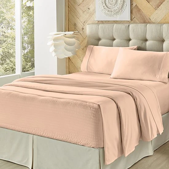 Five Queens Court Royal Fit 500 Thread Count Sheet Set Blush 6 Five Queens Court Royal Fit 500 Thread Count Sheet Set Blush - Image 4