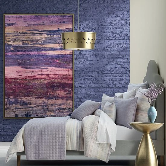 Five Queens Court Leona Green Comforter Set With Shams Purple 6 Five Queens Court Leona Green Comforter Set With Shams Purple - Image 4