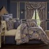 Five Queens Court Woodstock Indigo Comforter Set With Shams -J. Queen New York shop unnamed file 516