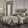 Five Queens Court Calgary Taupe Comforter Set With Shams