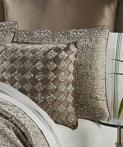 Five Queens Court Calgary Taupe Comforter Set With Shams -J. Queen New York shop unnamed file 524