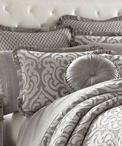 Five Queens Court Lafayette Silver Comforter Set With Shams -J. Queen New York shop unnamed file 529