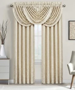 Five Queens Court Baltimore Ivory Window Waterfall Valance -J. Queen New York shop unnamed file 536