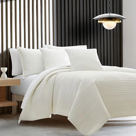 Five Queens Court Miles Standard Quilted Sham White 7 Five Queens Court Miles Standard Quilted Sham White - Image 5