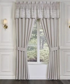 Five Queens Court Maryanne Beige Window Straight Valance -J. Queen New York shop unnamed file 706