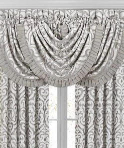 Five Queens Court Lafayette Silver Window Waterfall Valance -J. Queen New York shop unnamed file 708