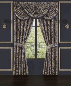 Five Queens Court Woodstock Indigo 2-pack Window Curtain Set -J. Queen New York shop unnamed file 73