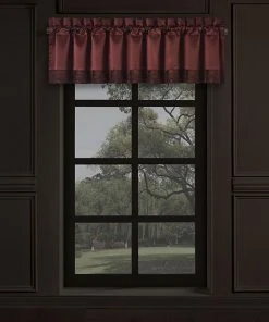 Five Queens Court Chianti Window Straight Valance