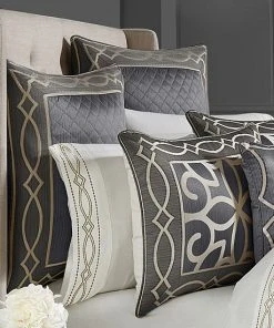 Five Queens Court Darwin Charcoal Euro Sham -J. Queen New York shop unnamed file 853