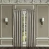 Five Queens Court Othello Linen 84" Set Of 2 Window Curtain Panels