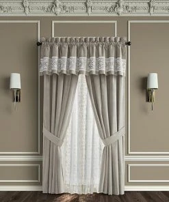 Five Queens Court Othello Linen 84" Set Of 2 Window Curtain Panels -J. Queen New York shop unnamed file 865