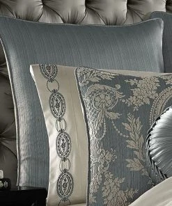 Five Queens Court Nadine Blue Euro Sham -J. Queen New York shop unnamed file 869