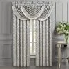 Five Queens Court Tammy Silver 84" Set Of 2 Window Curtain Panels