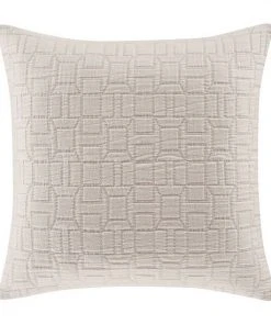 Five Queens Court Sheldon Ecru Euro Sham