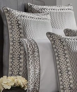 Five Queens Court Houston Charcoal Euro Sham -J. Queen New York shop unnamed file 922