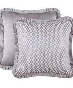 Five Queens Court Lafayette Silver Euro Sham