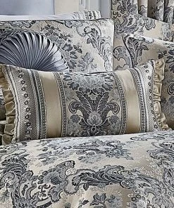 Five Queens Court Geraldine Indigo Boudoir Decorative Throw Pillow -J. Queen New York shop unnamed file 958
