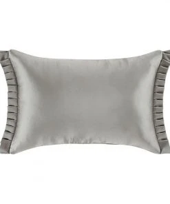 Five Queens Court Devon Silver Boudoir Decorative Throw Pillow -J. Queen New York shop unnamed file 963