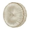 Five Queens Court Baltimore Ivory Tufted Round Decorative Throw Pillow -J. Queen New York shop unnamed file 964