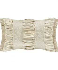 Five Queens Court Baltimore Ivory Boudoir Decorative Throw Pillow